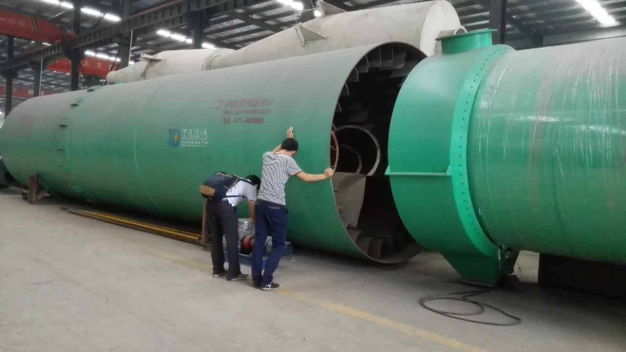 馬來(lái)西亞客戶參觀脫離石膏煅燒窯